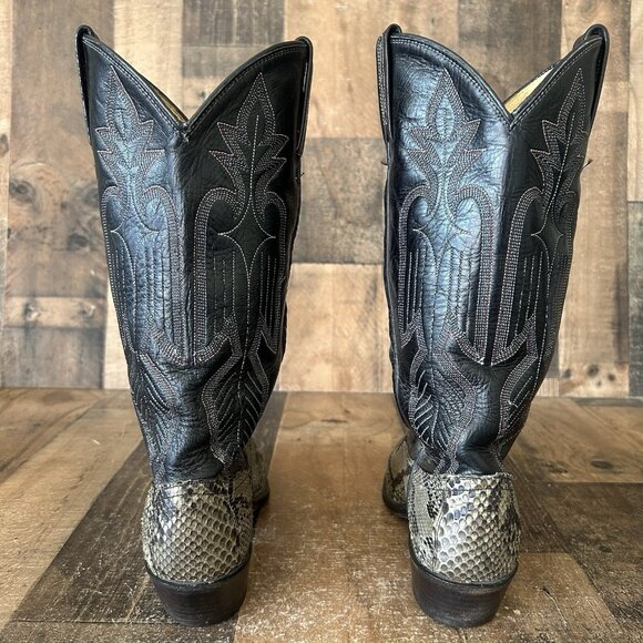 Dan Post Vintage Snakeskin Western Cowboy Boots Womens 7 M - Picture 9 of 12